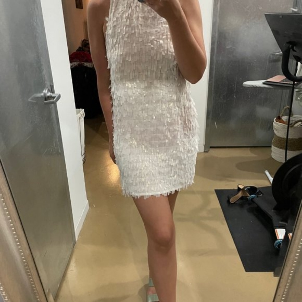 ZARA Sparkly Fringed Dress